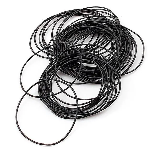 Alt view image 7 of 7 - Yosoo-164-0.6 Round Rubber O-Ring Set for Wristwatch Black