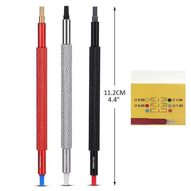Alt view image 3 of 7 - 3pcs Watch Hand Pressers Pusher Fitting Set Kit Metal Watchmakers Wristwatch Repair Tool Watch Strap Repair Tool Link Pin Remover Repair Tool