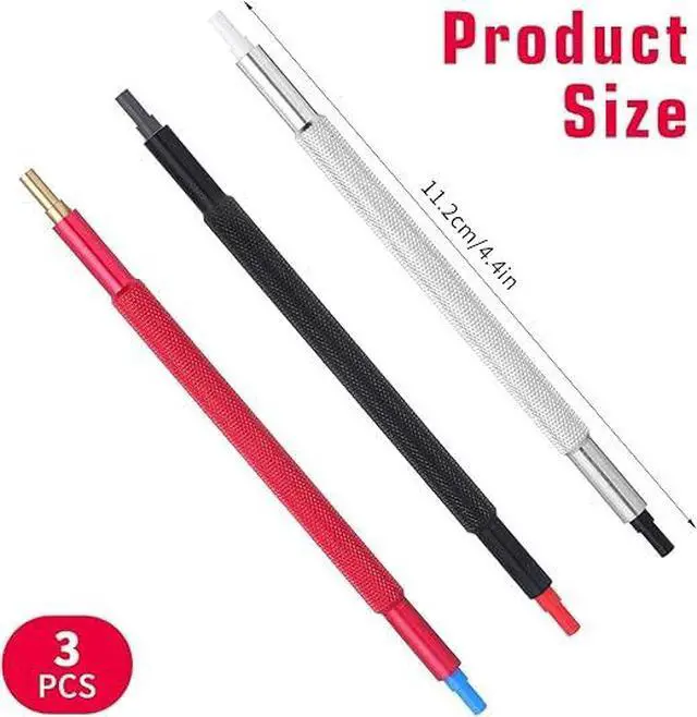 Alt view image 2 of 6 - 3Pcs Watch Hand Presser Tool, Watch Hand Pressers Pusher Fitting Set, Watchmakers Wristwatch Repair Tool, Stainless Steel Watchs Hands Setting Tools