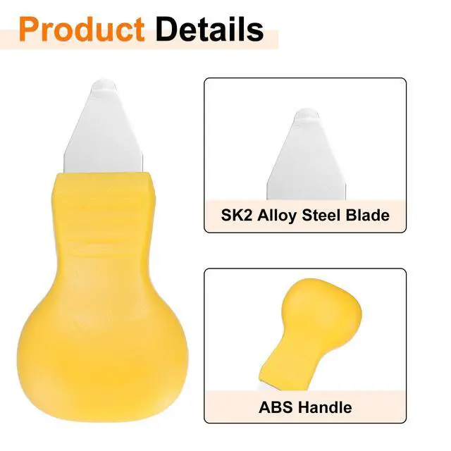 Alt view image 4 of 7 - Watch Back Cover Opener Tool 6.5mm Width Alloy Steel Blade Removal Tool Case Pry with ABS Handle for Watches Battery Repair Replacement, Yellow