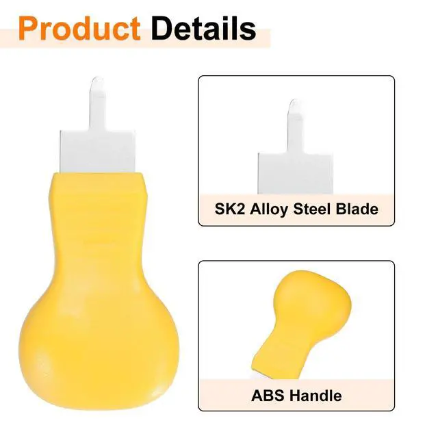 Alt view image 4 of 7 - Watch Back Cover Opener Tool 3.5mm Width Alloy Steel Blade Removal Tool Case Pry with ABS Handle for Watches Battery Repair Replacement, Yellow