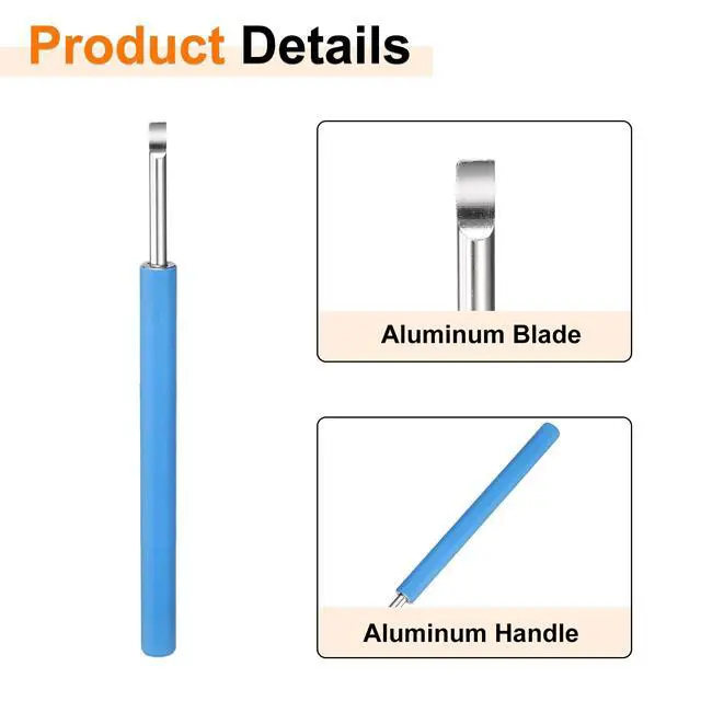 Alt view image 4 of 7 - Watch Back Cover Opener Tool 3.9mm Width Stainless Steel Blade | Case Opener Pry Tool,for Watches Battery Repair Replacement,Aluminum Handle Blue