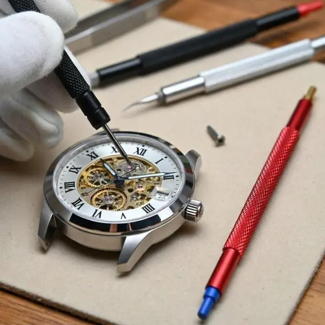 Alt view image 2 of 7 - Watch Hand Presser, 3PCS Watch Hand Setting Repair Tool Pusher Fitting Set, Watchmakers Wristwatch Strap Repair Tool for Watchmakers Watchworker