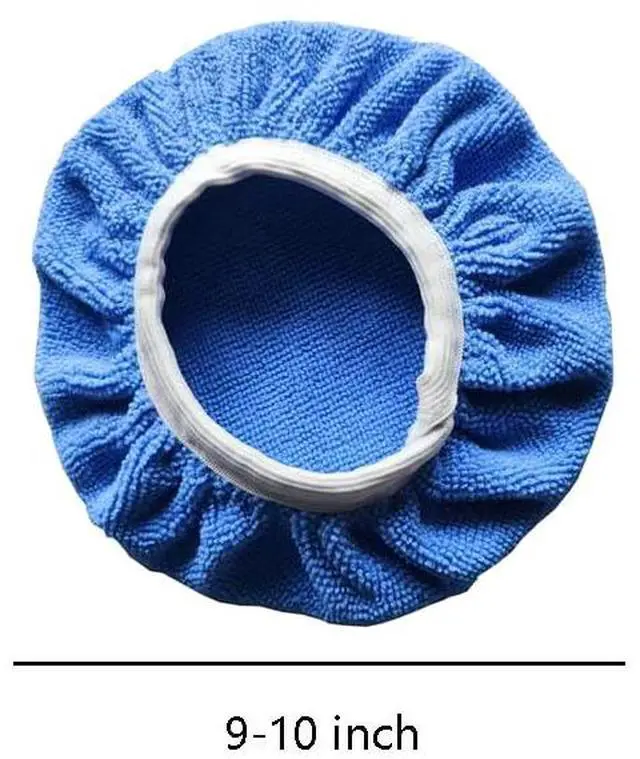 Alt view image 2 of 5 - 6 PCS 9-10 Inch Car Buffing Pads, Soft Microfiber Polishing Bonnet Buffing Pad Cover for Car Detailing, Waxing and Polishing