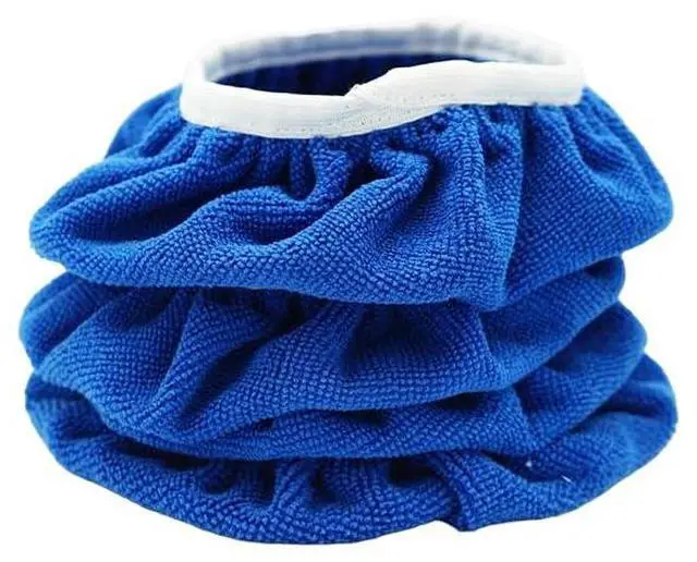 Alt view image 3 of 5 - 6 PCS 9-10 Inch Car Buffing Pads, Soft Microfiber Polishing Bonnet Buffing Pad Cover for Car Detailing, Waxing and Polishing