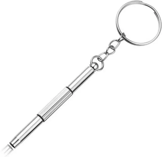 Main image of Eyeglass Screwdriver Repair Kit Precision 3 in 1 Mini Screwdrivers Set Keychain Glasses, Sunglasses, Sunglass, Watch, Electronics, Jewelry, Eyeglasses, Flat Head, Phillips, Hex, Hand Tools