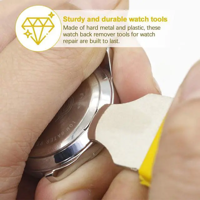 Alt view image 6 of 7 - 2Pcs Watch Battery Replacement Tool Kit, Watch Back Case Opener, Pry Remover Tools for Mobile Phone Tablet Repair Replacement Accessories, Watchmaker Adjustment, Watch Repair Kits