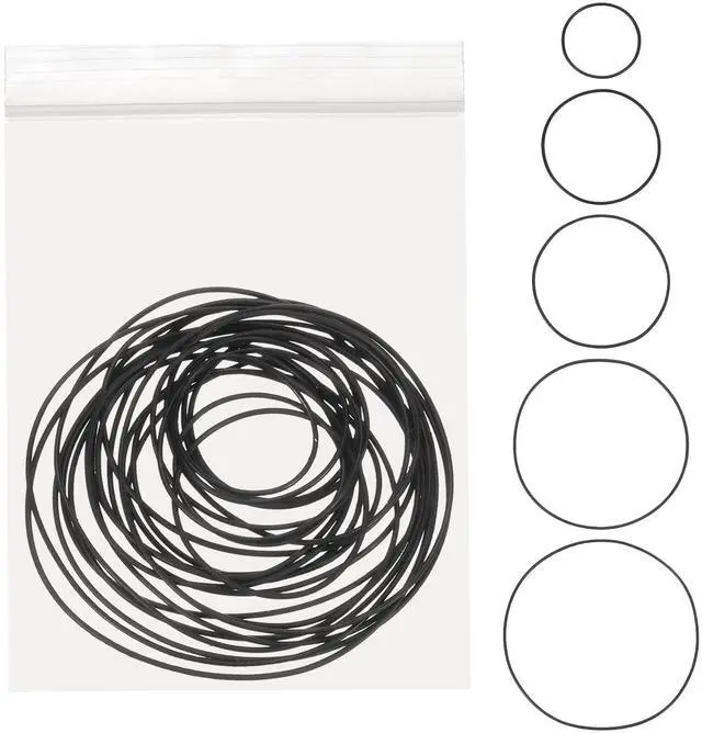 Main image of 2set O-Ring Watch Gaskets Replacement Kit 0.5mm Waterproof Elastic Rubber O Ring Back Cover Seal Gaskets Washers Repair Tools Kits for Watch Repair