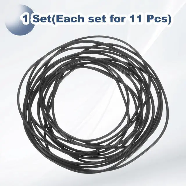 Alt view image 3 of 7 - 1set O-Ring Watch Gaskets Replacement Kit 0.8mm Waterproof Elastic Rubber O Ring Back Cover Seal Gaskets Washers Repair Tools Kits for Watch Repair