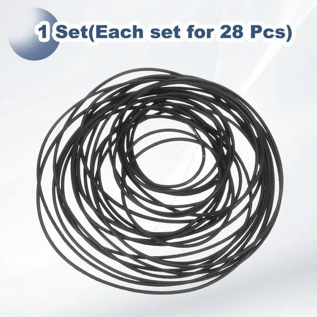 Alt view image 3 of 7 - 1set O-Ring Watch Gaskets Replacement Kit 0.6mm Waterproof Elastic Rubber O Ring Back Cover Seal Gaskets Washers Repair Tools Kits for Watch Repair