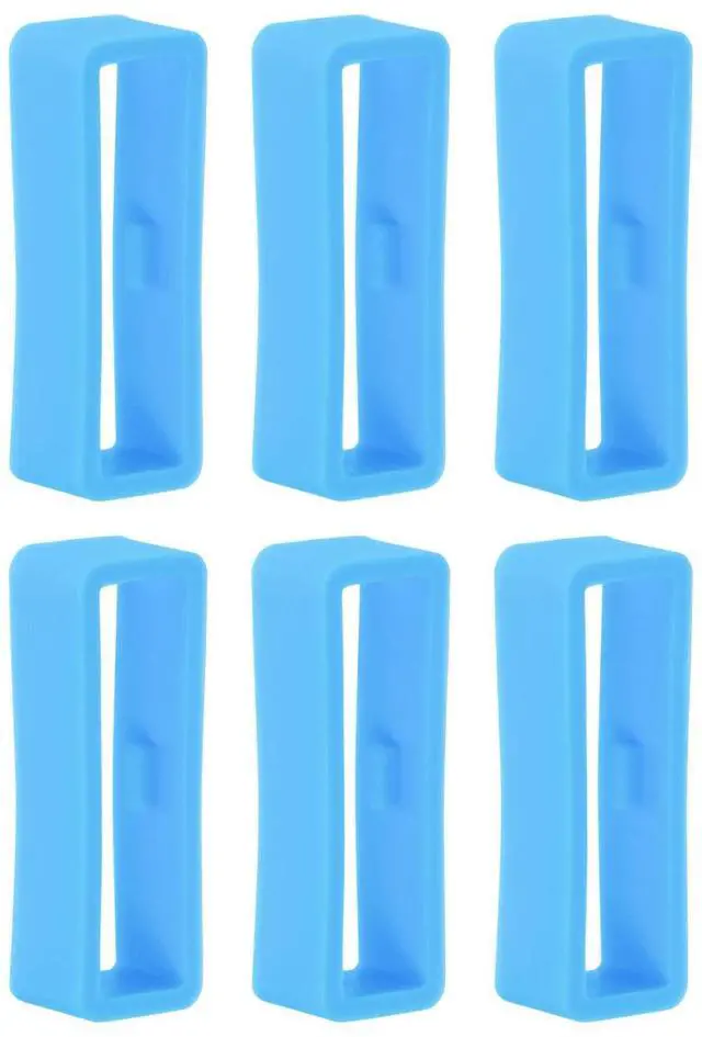 Main image of 6pcs Watch Strap Loop Fastener Rings 26mm, Light Blue