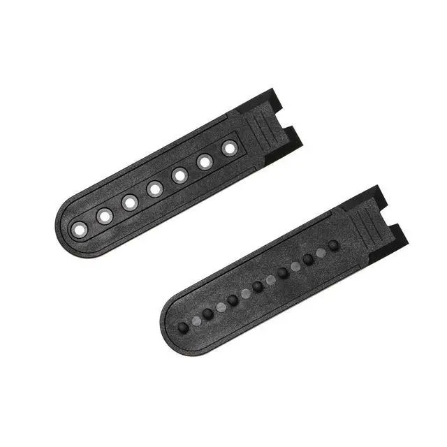 Alt view image 2 of 6 - 8 Pairs White Plastic Snapback Strap with 7 Holes Hats Caps Replacement Fastener Repair Snap Buckle Strap (White)