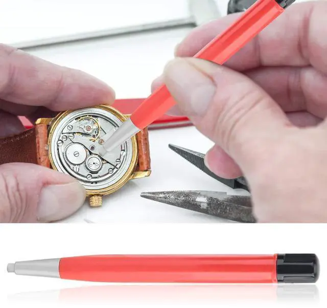 Main image of Rust Removal Brush Pen for Watch Parts, Watch Rust Cleaning Tool with Polishing Pen for Maintenance and Repair