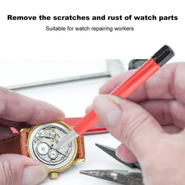 Alt view image 2 of 7 - Rust Removal Brush Pen for Watch Parts, Watch Rust Cleaning Tool with Polishing Pen for Maintenance and Repair