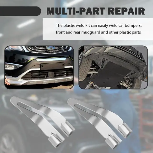 Alt view image 7 of 7 - 4PCS Plastic Welding Tips by Plastic Welder Gun,Stainless Steel Plastics Welder Tips with 45° Elbow,Smoothing Tip Head Plastics Welding Kit Car Accessories for Bumper Repair