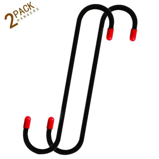 Alt view image 2 of 6 - 2 PCS Brake Caliper Hanger Hooks with Red Rubber Tips,Auto Brake Caliper Compression Tool,Automotive Tool for Braking,Axle,Bearing,Suspension Work,Car Tools Gifts for Men,Dad (Black)