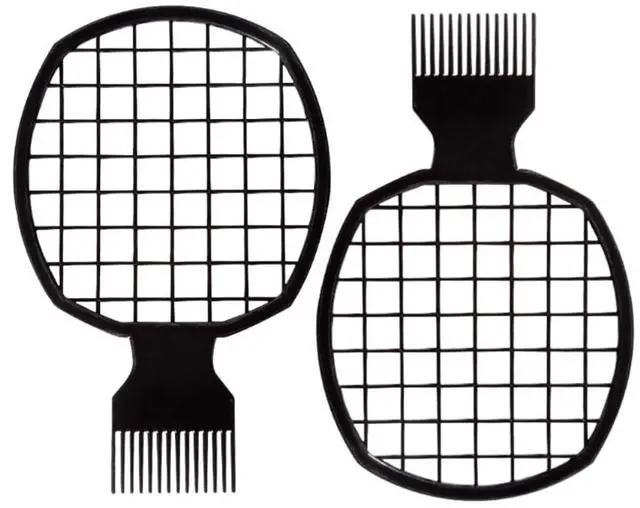 Main image of Upgraded 2-Piece Hair Twist Comb Hair Sponge Brush Set - Superior Curl Definition for Men and Women (Black)