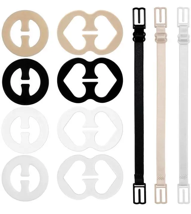 Main image of 11 Pcs Bra Strap Clips,Racerback Bra Clips, Slipping Anti-Slip Buckles Conceal Tool