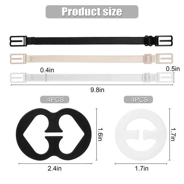Alt view image 2 of 4 - 11 Pcs Bra Strap Clips,Racerback Bra Clips, Slipping Anti-Slip Buckles Conceal Tool
