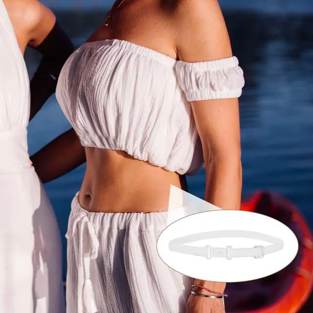 Alt view image 6 of 7 - 4pcs Adjustable Elastic Crop Tucks Band for Shirts, Shirt Tuck Band Women | Shirts Tuck Bands, Shirt Cropping Bands, for Jeans Pants Dresses, Change The Style of Your Tops
