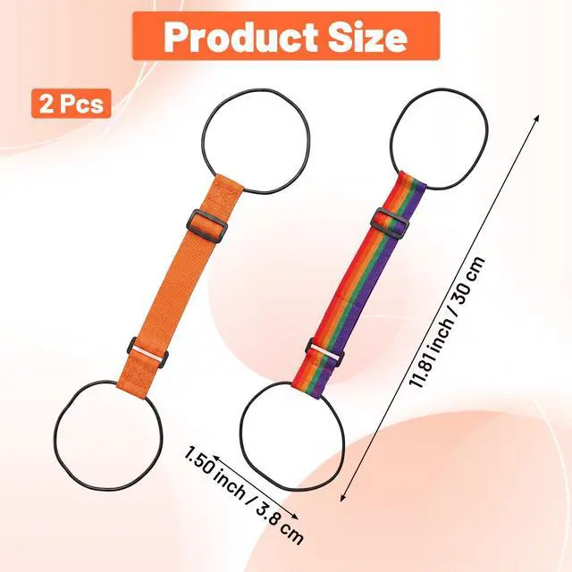 Alt view image 3 of 7 - 2 Pcs Luggage Straps for Suitcases Elastic Strap | Belt Luggage Accessories Multi Polyester Luggages Connector Straps for Travel Essentials