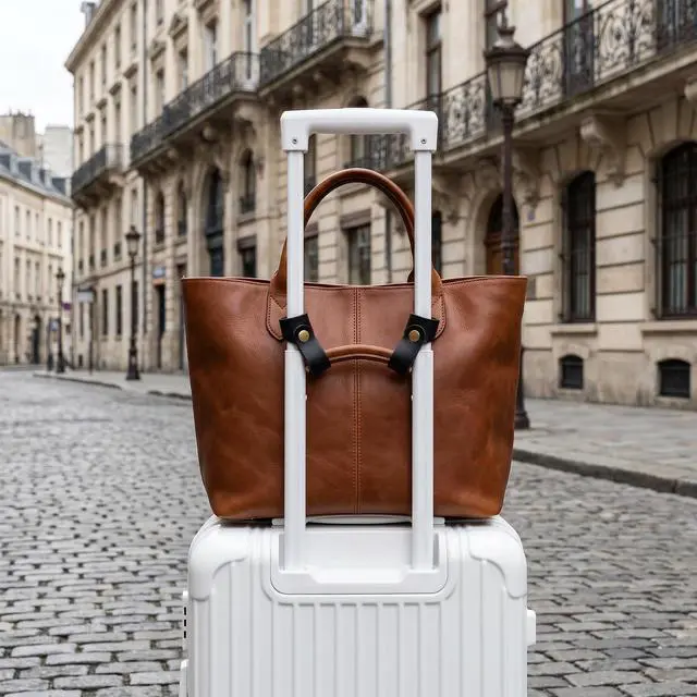 Alt view image 7 of 7 - 4PCS Leather Luggage Strap for Suitcases Travel Suitcase Belt Hook | Luggage Suitcase Connector Straps Accessories for Carry on Bag, Attaching Bags, Tote Bag, Trolley Holder