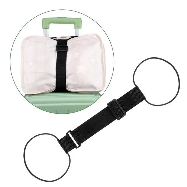 Alt view image 3 of 6 - 2Pack Luggage Straps for Suitcase Adjustable Luggage Connector Strap | Add a Bag Luggage Strap, Multi Use Suitcase Belts, 2 in 1 Travel Elastic Wrap Belts, Airport Travel Accessories