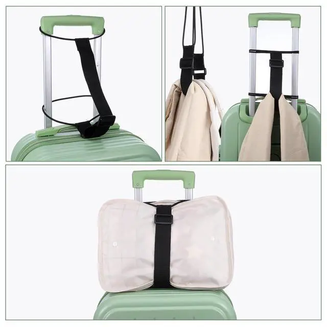 Alt view image 6 of 6 - 2Pack Luggage Straps for Suitcase Adjustable Luggage Connector Strap | Add a Bag Luggage Strap, Multi Use Suitcase Belts, 2 in 1 Travel Elastic Wrap Belts, Airport Travel Accessories