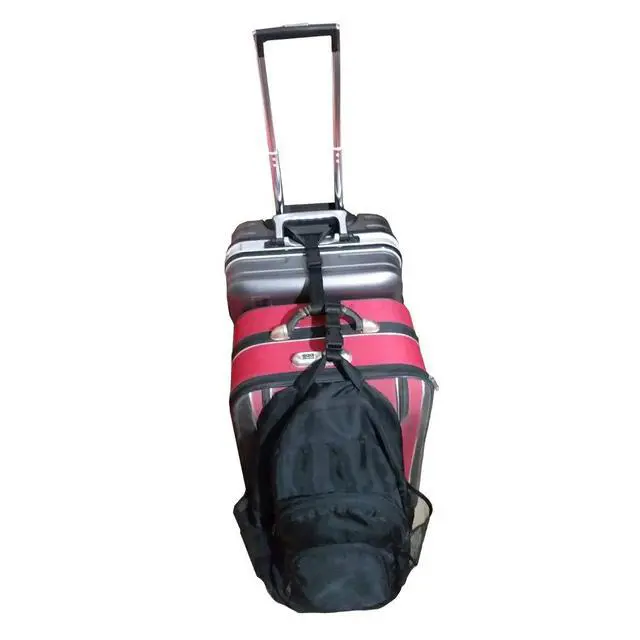 Alt view image 5 of 5 - 2 Pack Travel Accessories Luggage Straps - Add a Bag Suitcase Strap Belt(Black)