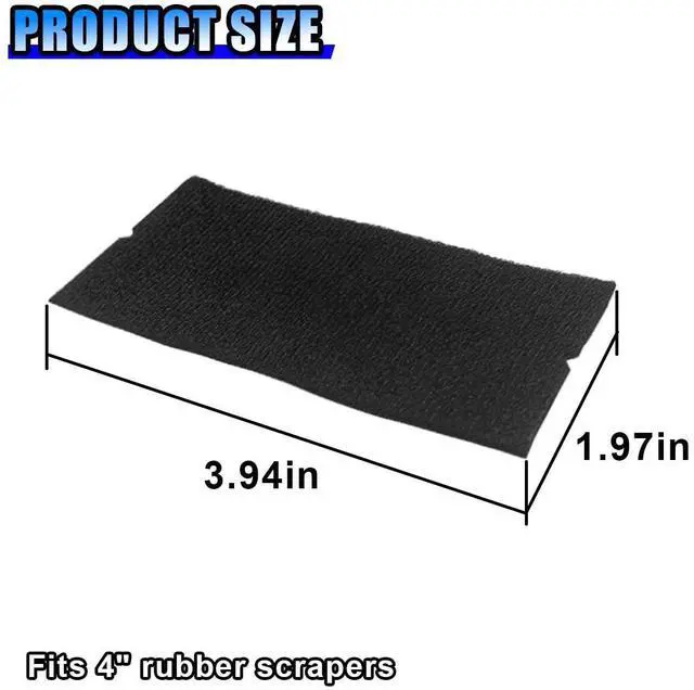 Alt view image 2 of 6 - Squeegee Felt Fabric, Self-Adhesive Pre-Cut Scraper Wrap Tool, Non-Scratch 4 Inch Squeegee Felt Edge Replacement for Car Vinyl Film, Window Tinting Decal Application Tool (20PCS)