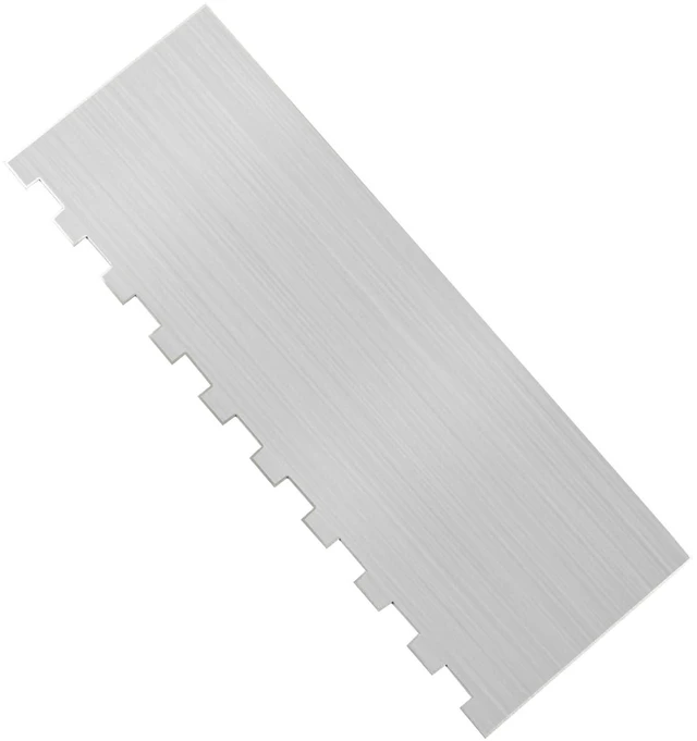 Alt view image 5 of 5 - Cake Scraper, Double-Sided Cake Smoother | 1pc, Stainless Steel, with Decorating Comb Edges, Cake Smoothing Tool, for Texturing Buttercream Frosting