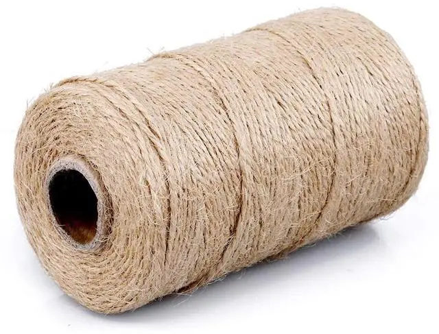 Alt view image 3 of 7 - 2mm Natural Jute Twine String Thin for Craft Plant Garden Gift Wrapping Christmas Handmade Art Decoration Packing String Home Art Decoration (Brown) (328 Ft (100M))