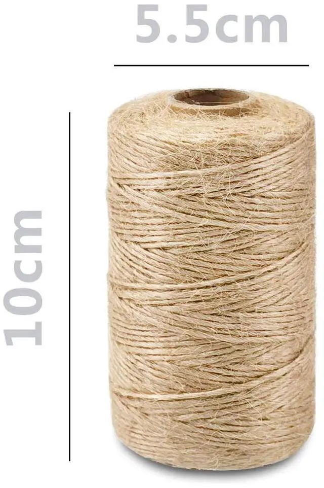 Alt view image 4 of 7 - 2mm Natural Jute Twine String Thin for Craft Plant Garden Gift Wrapping Christmas Handmade Art Decoration Packing String Home Art Decoration (Brown) (328 Ft (100M))