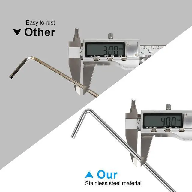 Alt view image 3 of 7 - 17 Pack Heavy Duty Metal Tent Stakes for Outdoor Decorations, Gardening & Canopies, Christmas Decorations