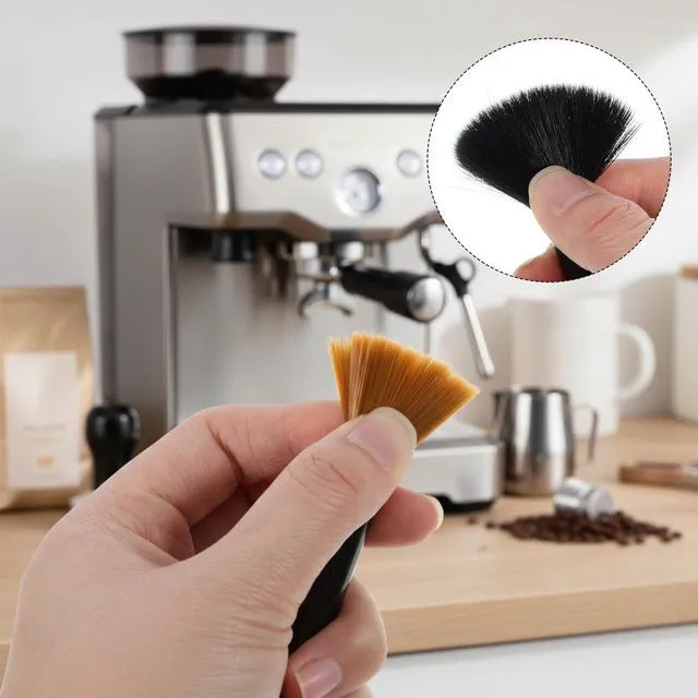 Alt view image 3 of 7 - Coffee Brush Coffee Grinder Cleaning Brush Set Air Duster and Dusting Espresso Brushes Accessories Cleaner Barista Brushes Espresso Machine Cleaning Tool for Bean Grain Tool Home Kitchen