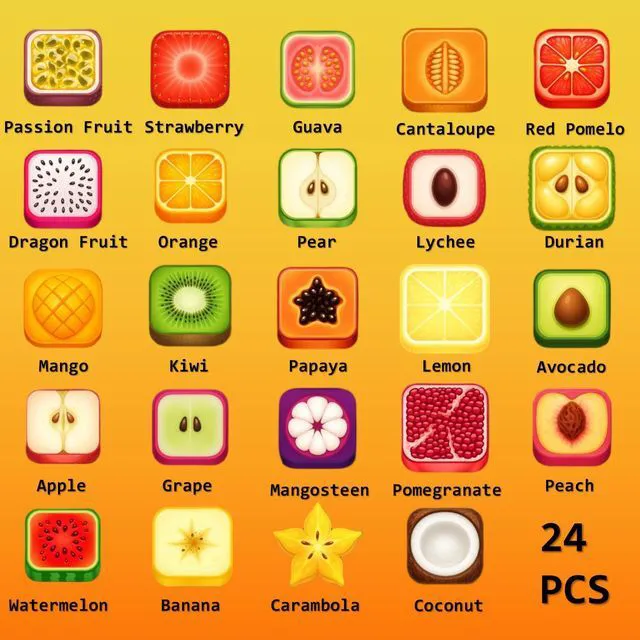 Alt view image 2 of 7 - Qocuzax 24Pcs Wine Glass Charms & Markers - Reusable Identifier Tags for Stem Glasses - Funny Non-Scratch Charms for Summer Beach, Christmas & Wine Party, Fruit Series
