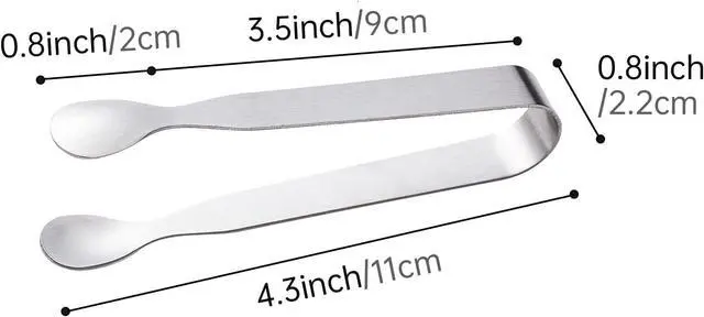 Alt view image 5 of 6 - 6PCS Ice Tongs Mini Sugar Tongs, Stainless Steel Tiny Kitchen Tongs | Small Serving Tong | for Appetizers, Tea Party, Coffee Bar, Desserts | Dishwasher Safe