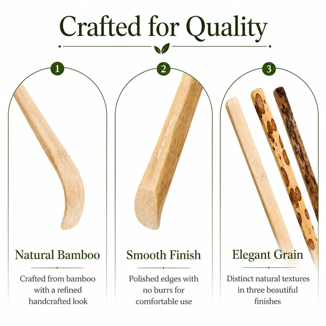 Alt view image 6 of 7 - 3 Pcs Matcha Spoon, Japanese Tea Scoop, Chashaku Hooked Spoon Sticks Whisk Bamboo Scooping for Traditional Tea Spoons for Matcha Coffee Espresso Teas Accessories