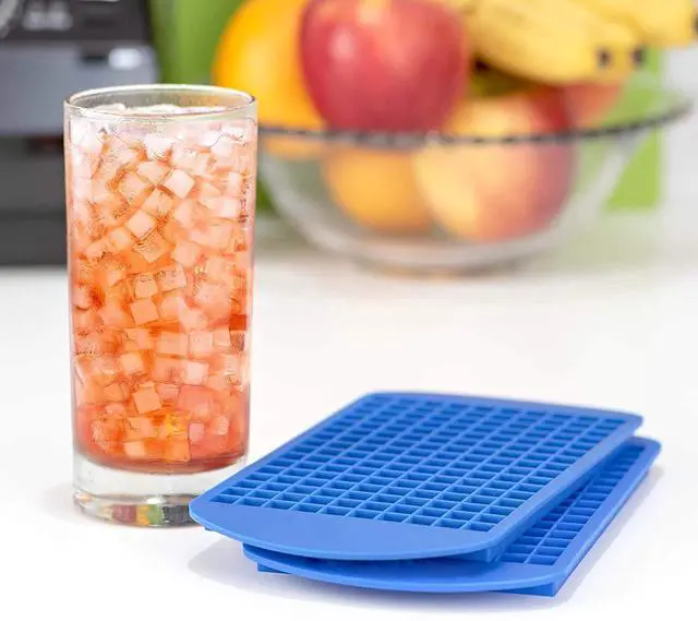 Alt view image 2 of 7 - Mini Ice Cube Trays for Freezer 1 Pack 160 Small Crushed Ice Cube Molds, BPA Free Food Grade Silicone, Easy Release Stackable Trays for Iced Coffee, Whiskey, Cocktail & Drinks
