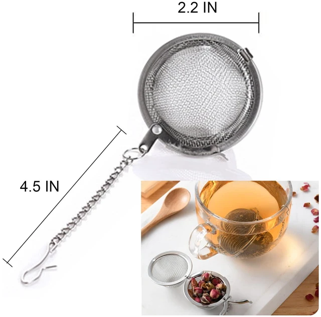 Alt view image 2 of 7 - 3PCS Premium Tea Infusers, Loose Leaf Tea, Upgraded Tea Strainers and Tea Balls for Flavoring Herbal Spices and Seasonings