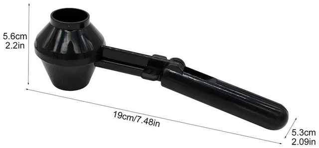 Alt view image 2 of 7 - Coffee Scoop with Funnel for Reusable K Cup Pods, Measuring Scoop | MessFree Refill for Ground Coffee, Protein Powder & Loose Tea, LongHandle Handheld Coffee Accessory