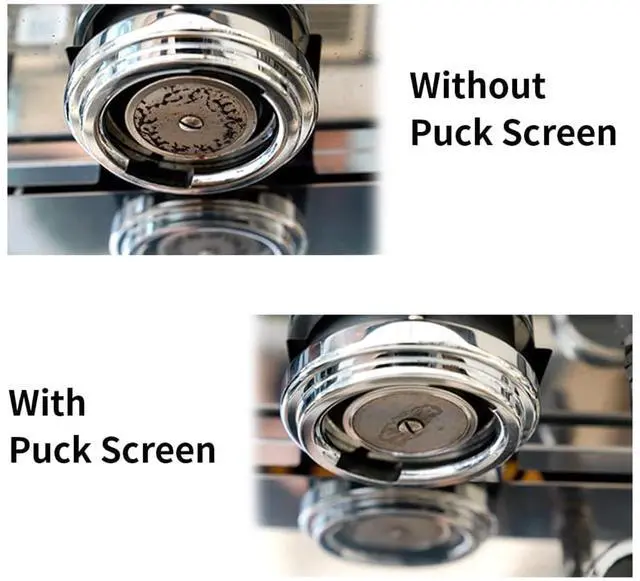 Alt view image 5 of 7 - 58.35mm Espresso Puck Screen, 1.7mm Thickness, 150m | 316 Stainless Steel; Lower Shower; Reusable Coffee Filter Mesh Plate For 58mm Espresso Portafilter Filter Basket