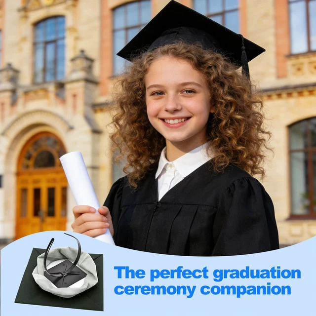 Alt view image 2 of 7 - 1Pc Graduation Cap Headband, Secure Hairstyle | Not Change Hair, Firm Anti-Fall Hairband for Graduates, Students