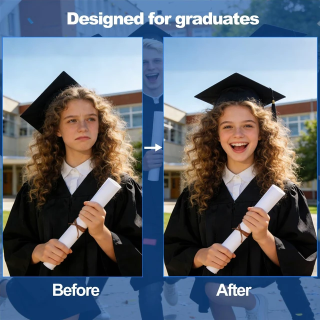 Alt view image 5 of 7 - 1Pc Graduation Cap Headband, Secure Hairstyle | Not Change Hair, Firm Anti-Fall Hairband for Graduates, Students
