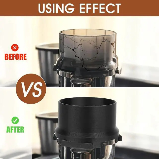 Alt view image 6 of 7 - Portafilter Funnel for Ninja Luxe Cafe, Coffee Dosing Ring No-Mess Espresso Funnel for Precise Tamping for Ninja Luxe Café Premier Series ES601