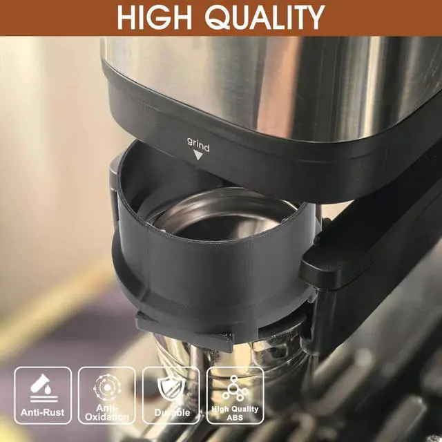 Alt view image 7 of 7 - Portafilter Funnel for Ninja Luxe Cafe, Coffee Dosing Ring No-Mess Espresso Funnel for Precise Tamping for Ninja Luxe Café Premier Series ES601