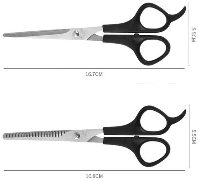Alt view image 2 of 7 - Hairdressing Hair Cutting Scissors Kit Tool Barber Salon Hairdressing Shears Scissors for Men Women Pet Cutting Thinning Trimming