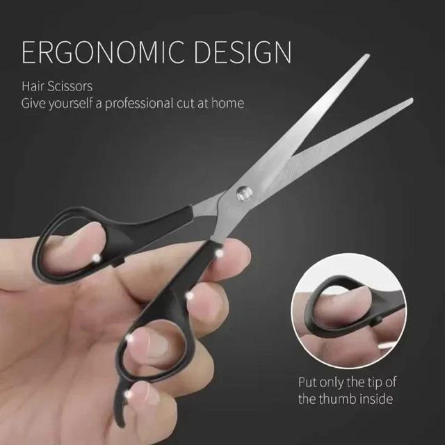 Alt view image 4 of 7 - Hairdressing Hair Cutting Scissors Kit Tool Barber Salon Hairdressing Shears Scissors for Men Women Pet Cutting Thinning Trimming