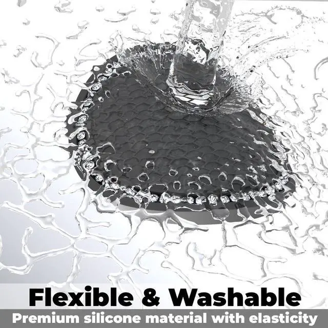 Alt view image 3 of 7 - 2 PCS Bling Cup Holder Coasters for Car 2.75 inch (White Diamond) | Car Accessories for Women Diamond Universal Non-Slip Silicone Cup Holder Coasters, Sparkly Bling