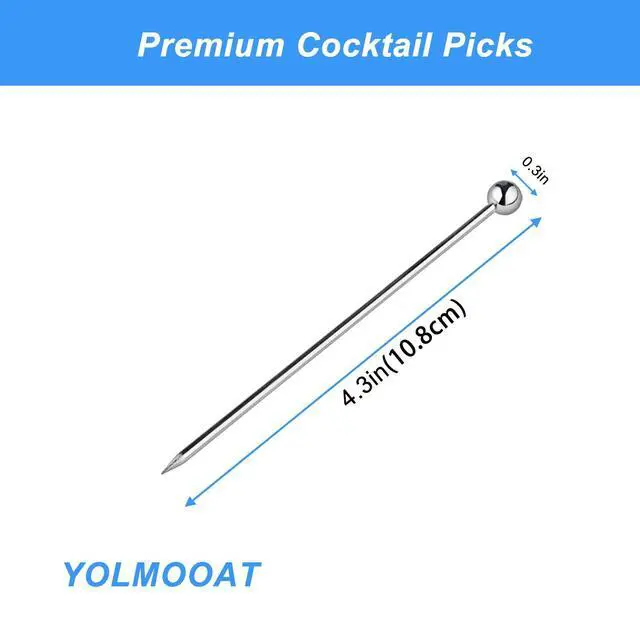 Alt view image 2 of 7 - 7Pcs Premium Cocktail Picks,Food Grade Cocktail Picks for Drinks,Upgrade Martini Picks,Cocktail Skewers,Ideal for Martinis,Cocktails,Olives Appetizers Fruit